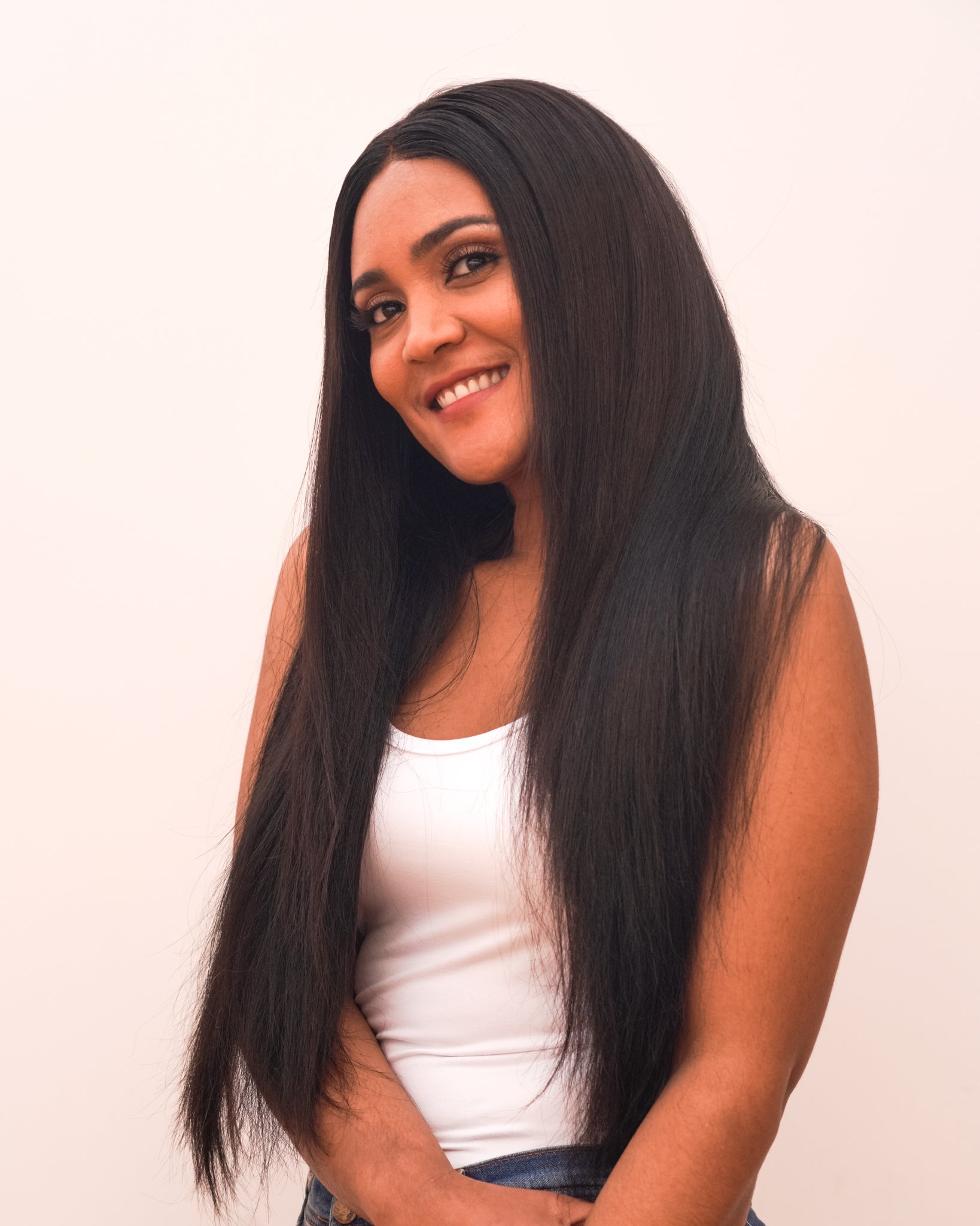 Human hair extensions u part best sale